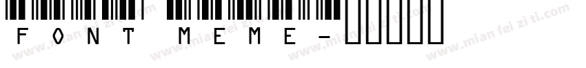 FONT MEME字体转换